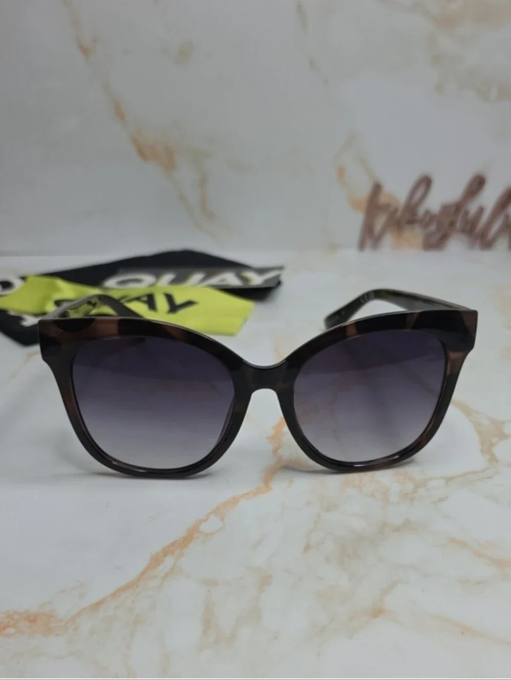 Quay Australia Tortoiseshell Cat Eye  QUAY Its My Way Sunglasses